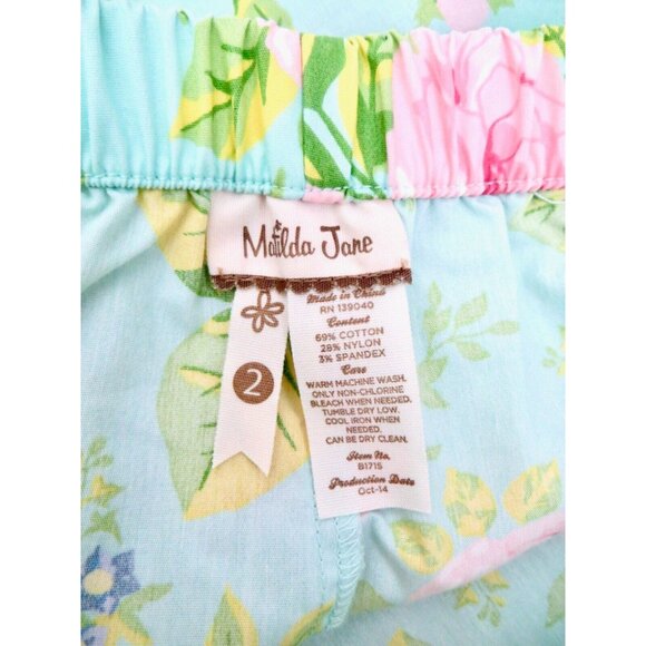 NEW! Matilda Jane Floral Ruffle Pants Pink Green SZ 2 Toddler - Picture 6 of 6